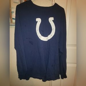 Colts Long sleeve reebok mens shirt size Large